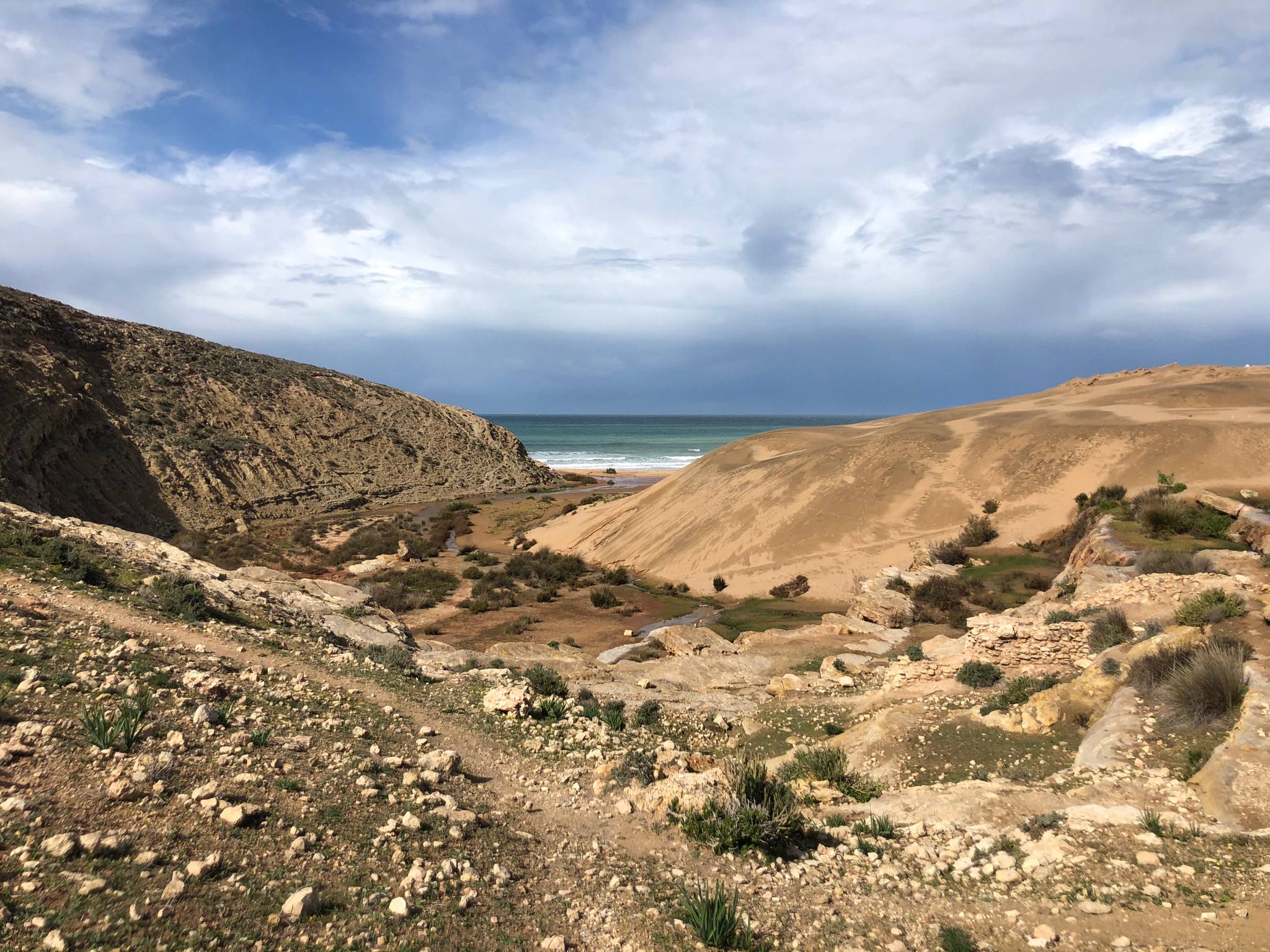 CASCADES et dunes de Sidi Mbark, thé chez la famille berbère